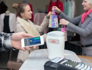 NFC Technologie wird als Zahlungsmethode verwendet